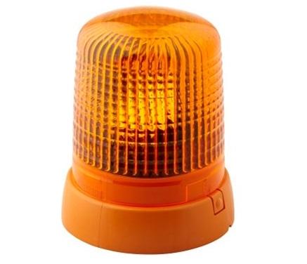 Girofar galben HELLA 2RL 008 061-111, 70W, bec halogen H1, 24V, dimensiuni 194 x 155 mm, cablu de 3.5 m, montare permanentă